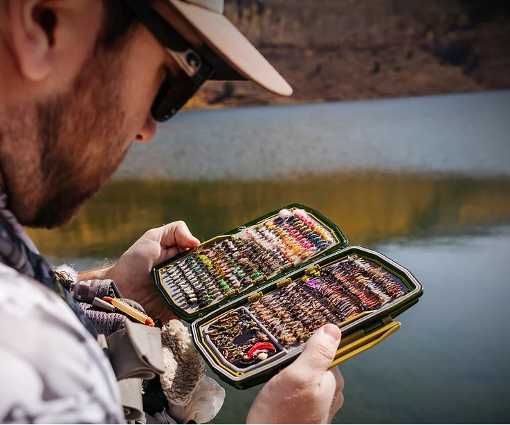 umpqua weekender fly box loaded full of fly patterns