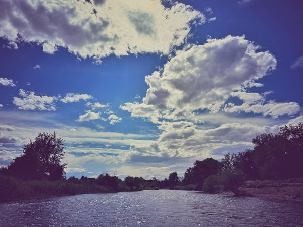 View of the Arkansas River while fly fishing, Colorado