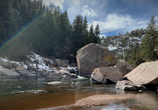 Fly fishing the Scenic Cheesman Canyon on the South Platte, Colorado